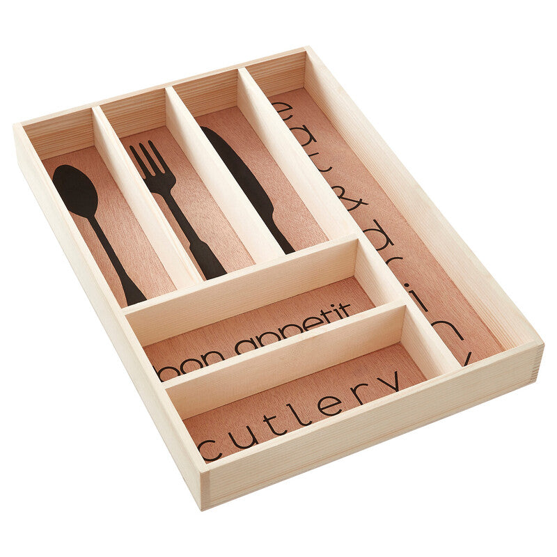 Wooden Modern Design Cutlery Tray | Bessan