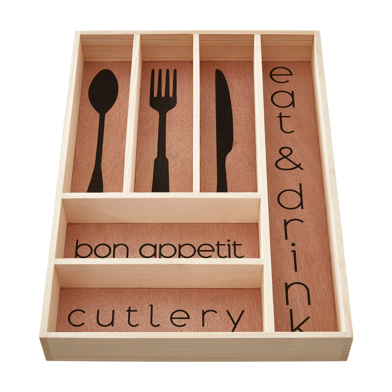 Wooden Modern Design Cutlery Tray | Bessan