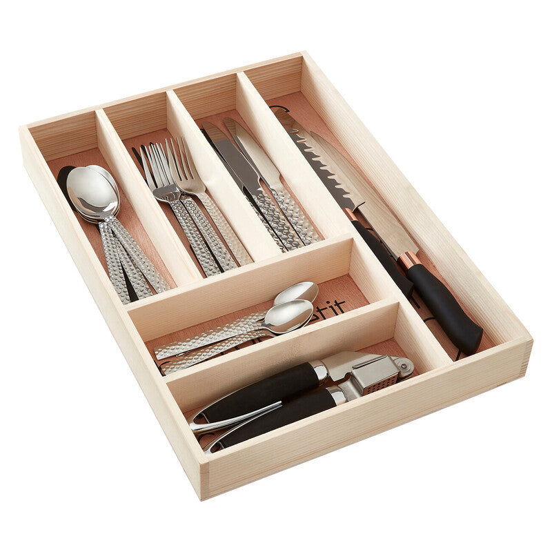 Wooden Modern Design Cutlery Tray | Bessan