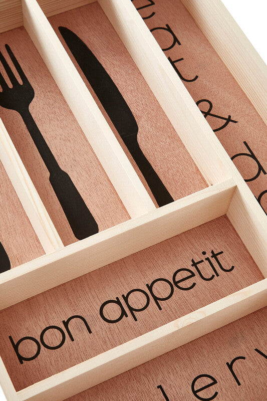 Wooden Modern Design Cutlery Tray | Bessan