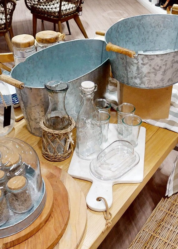 Clear Glass Butter Dish | Olivia