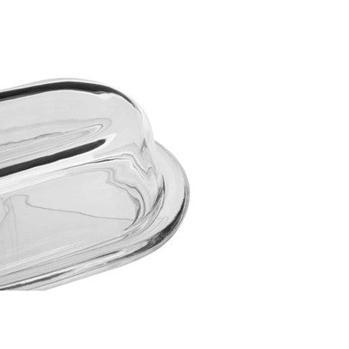 Clear Glass Butter Dish | Olivia