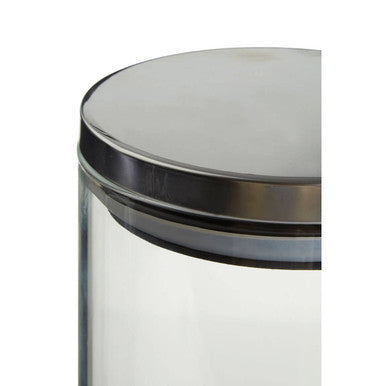 Glass Storage Jar with Silver Lid 1600ml | Freska
