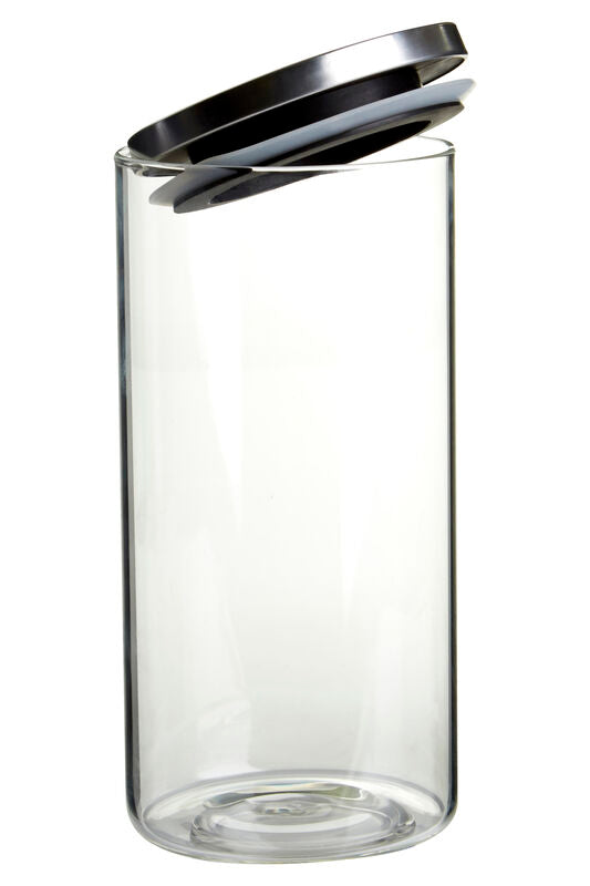 Glass Storage Jar with Silver Lid 1300ml | Freska