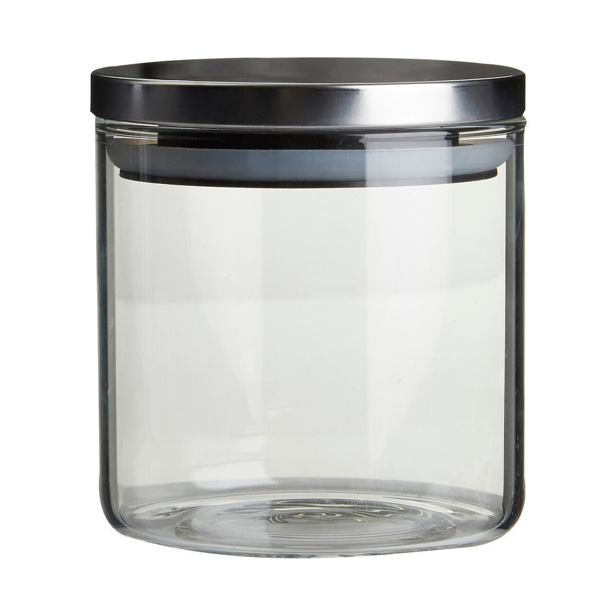 Glass Storage Jar with Silver Lid 550ml | Freska