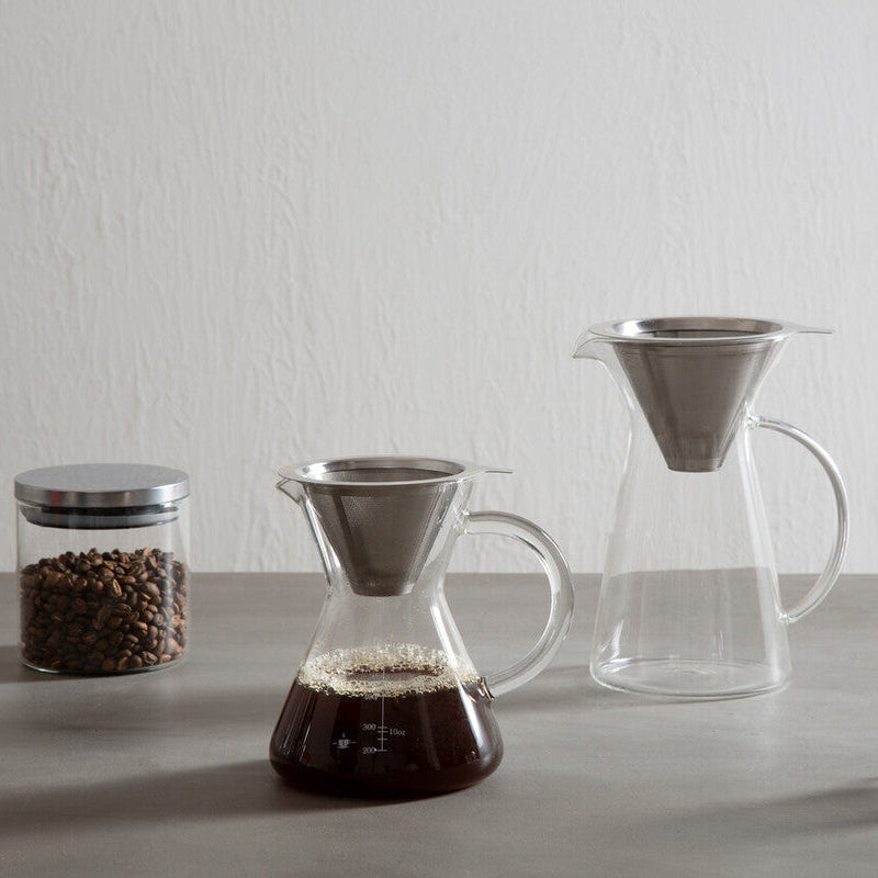 Glass Storage Jar with Silver Lid 550ml | Freska