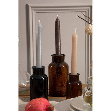 Apothecary Amber Glass Small Reagent Bottle with Lid 250ml