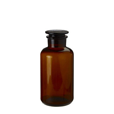 Apothecary Amber Glass Extra Small Reagent Bottle with Lid 125ml