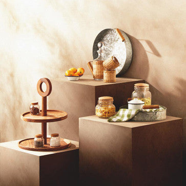 Set of 6 Round Glass Jars | Tromso