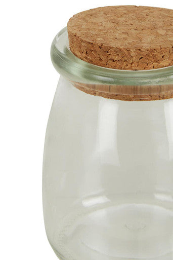 Set of 6 Round Glass Jars | Tromso