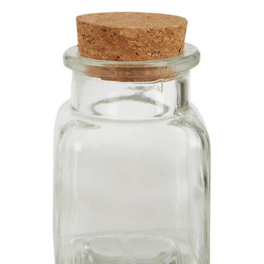 Set of 6 Square Small Glass Jars | Tromso