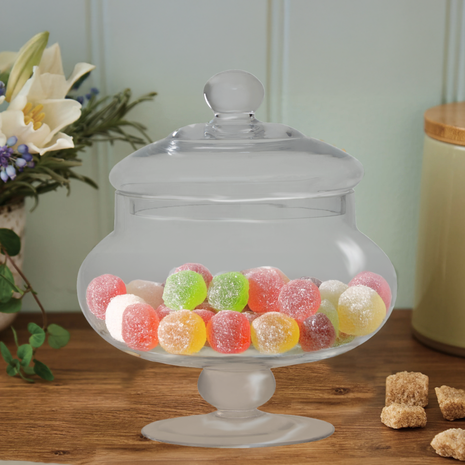 Clear Glass Candy Small Storage Jar | Olivia