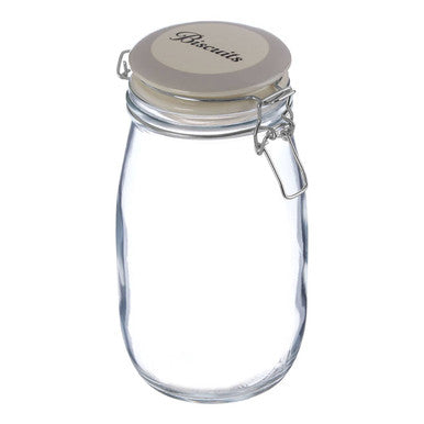 Biscuit Glass Storage Jar 1500ml | Diego