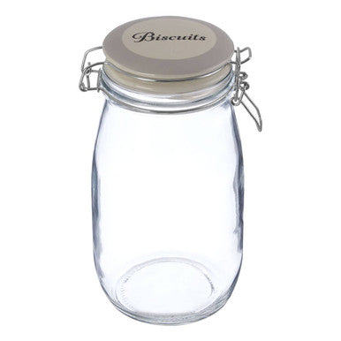 Biscuit Glass Storage Jar 1500ml | Diego