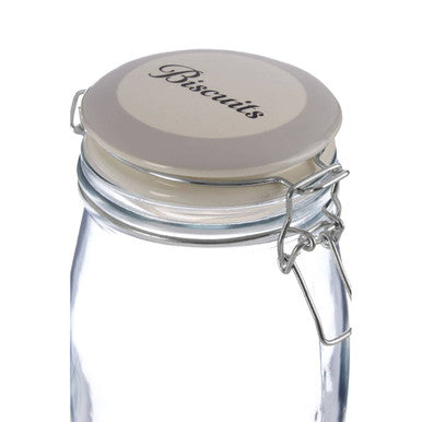 Biscuit Glass Storage Jar 1500ml | Diego