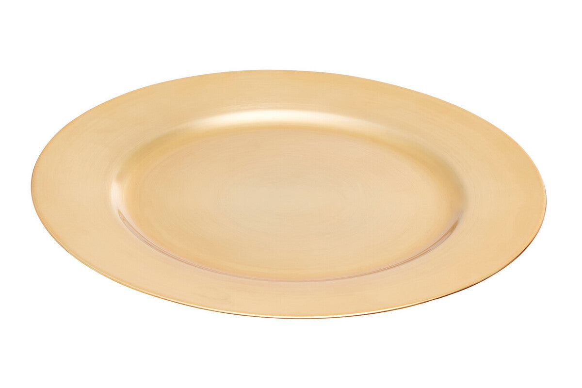 Flat Gold  Charger Plate | Dia