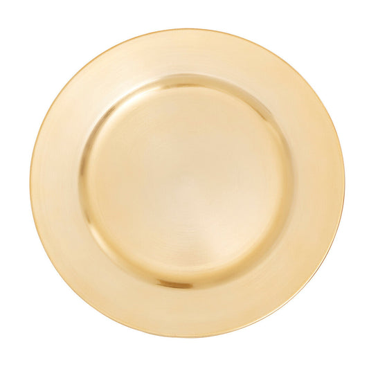 Flat Gold  Charger Plate | Dia
