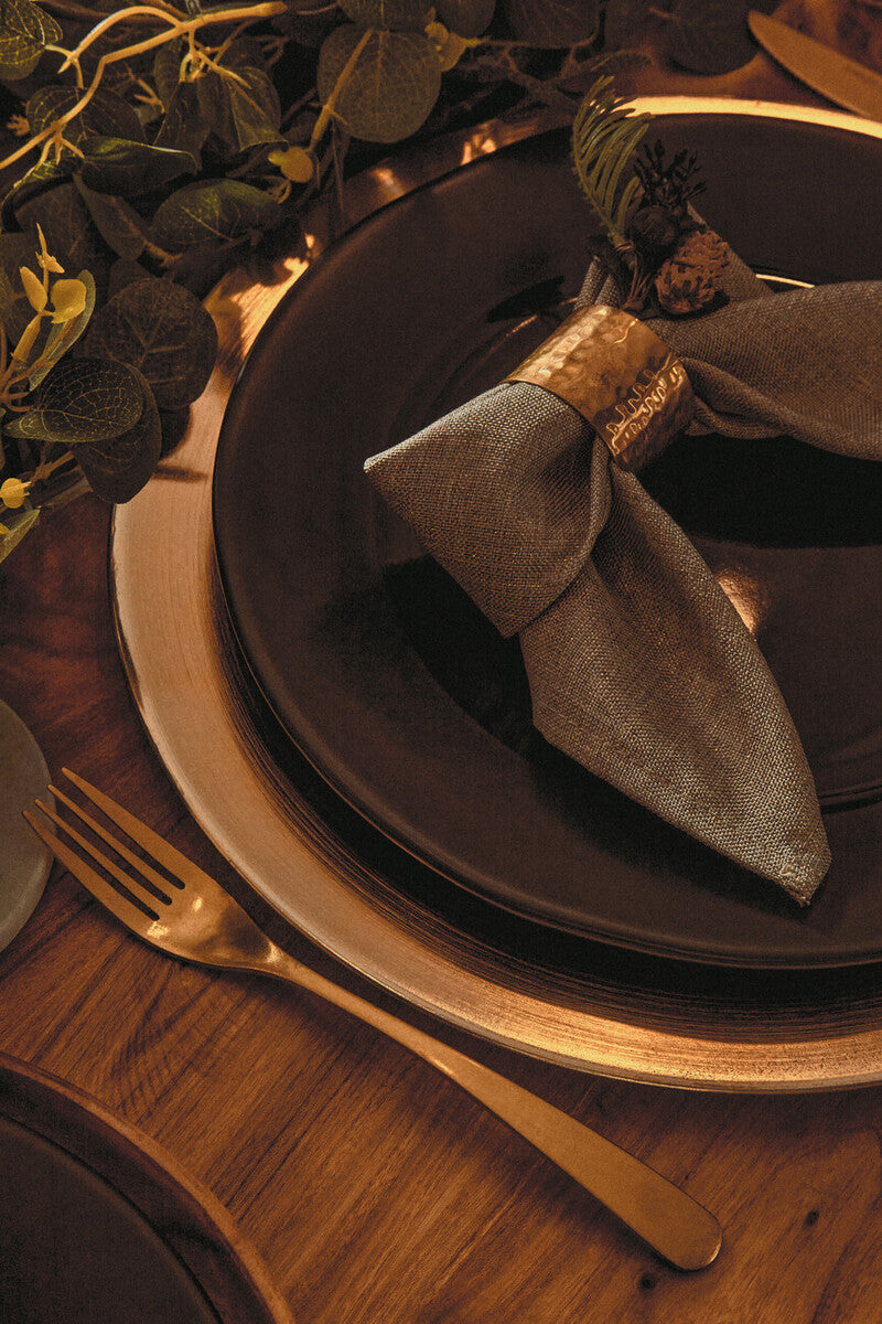 Flat Gold  Charger Plate | Dia