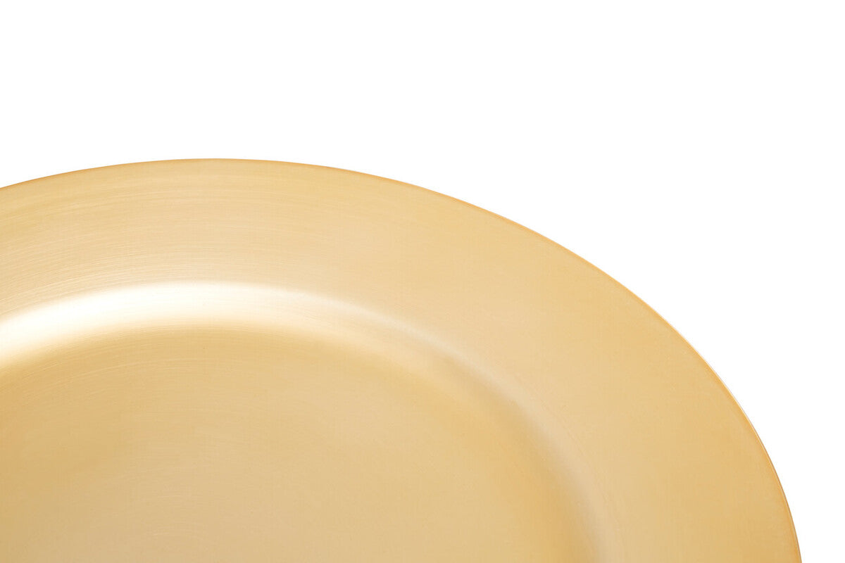 Flat Gold  Charger Plate | Dia