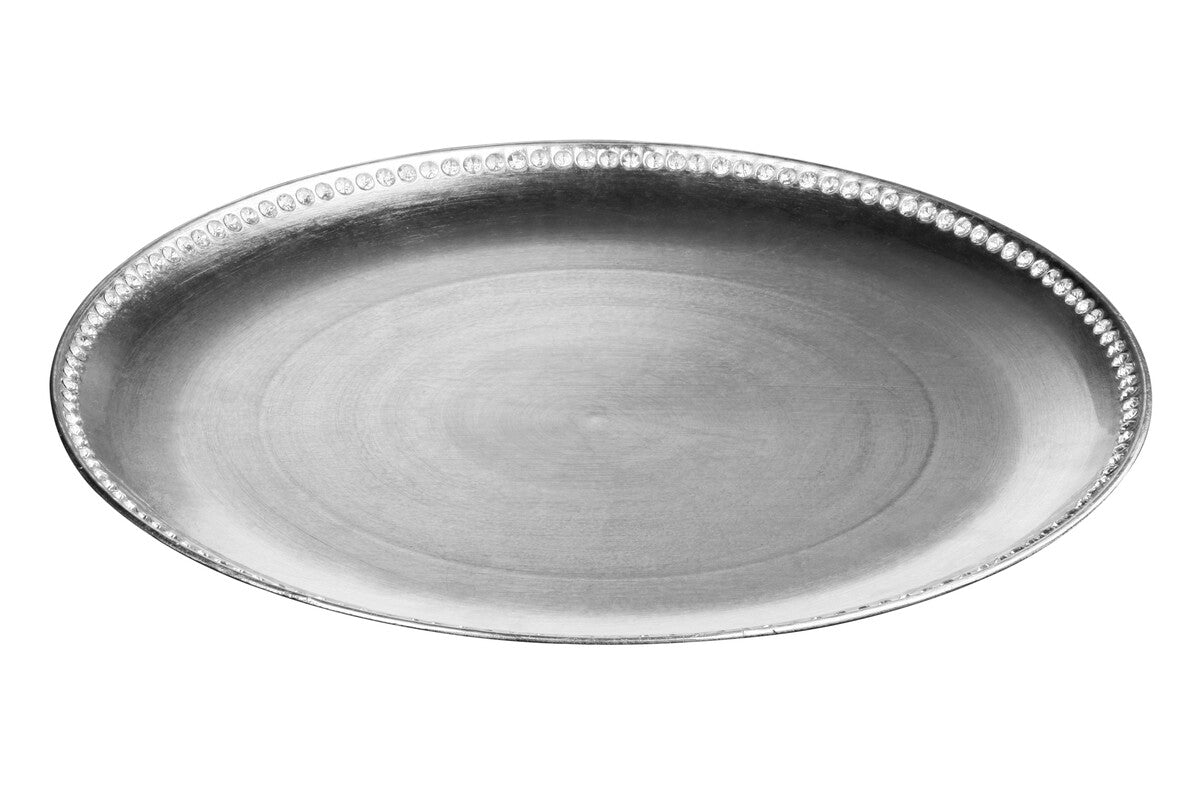 Silver Decorative Charger Plate | Radiance