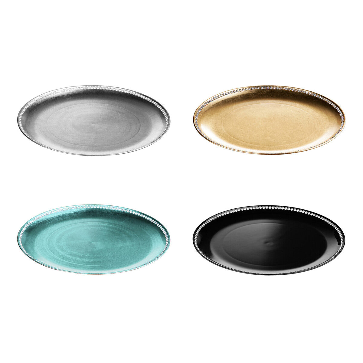 Silver Decorative Charger Plate | Radiance