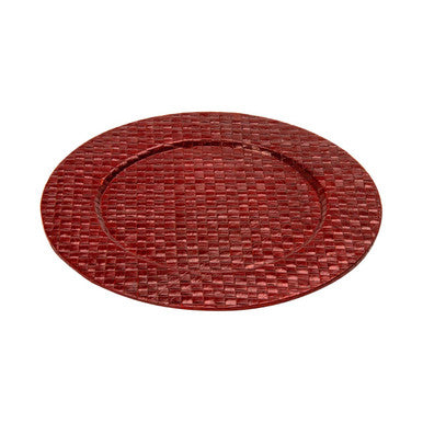 Red Charger Plate | Pandanus
