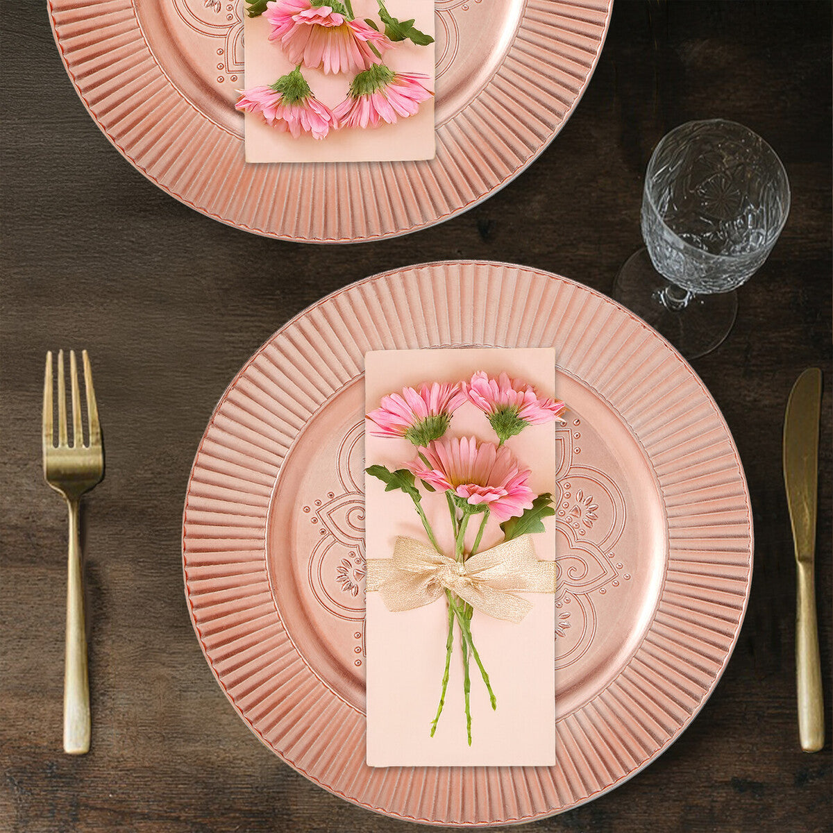 Rose Gold Charger Plate | Redbud