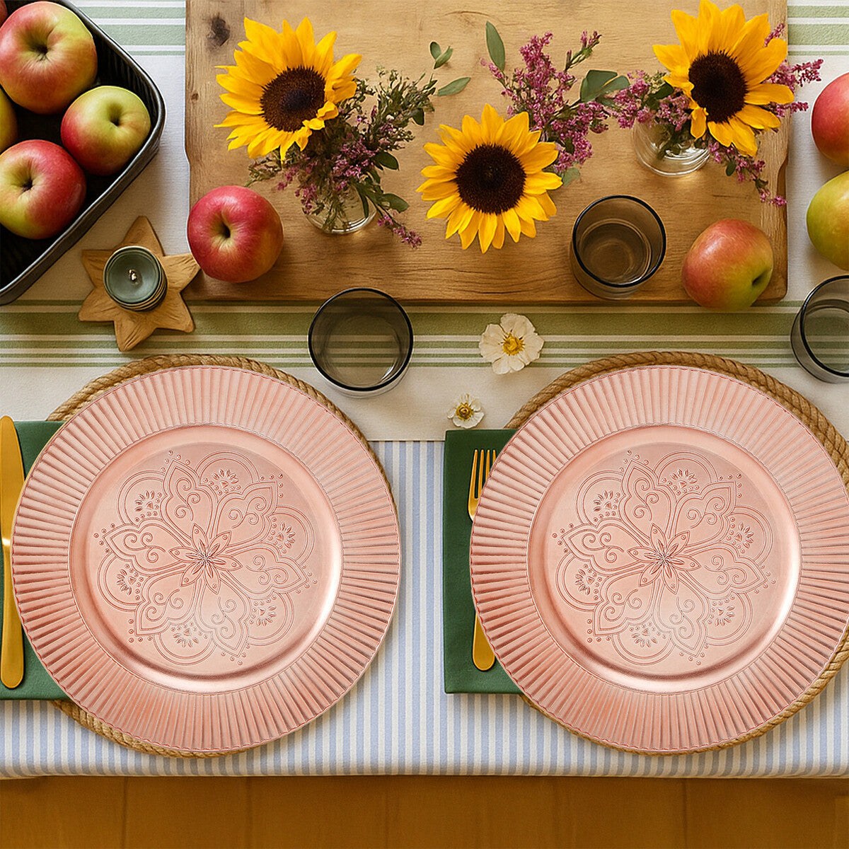 Rose Gold Charger Plate | Redbud