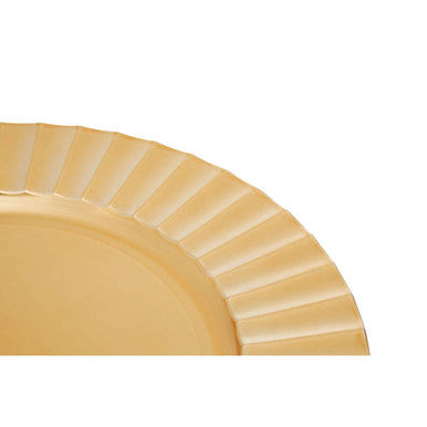 Gold Finish Wave Charger Plate | Dia