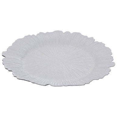 White Reef Charger Plate 33cm | Dia