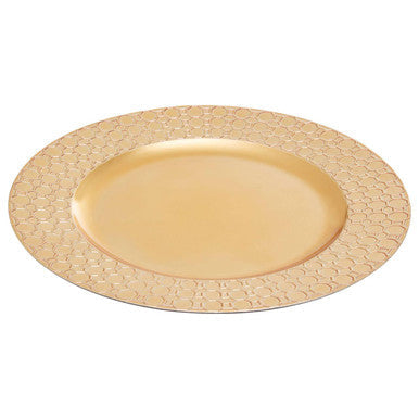 Gold Honeycomb Charger Plate | Dia
