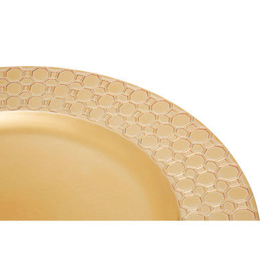 Gold Honeycomb Charger Plate | Dia