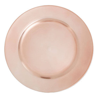 Rose Gold Finish Charger Plate | Dia