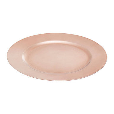 Rose Gold Finish Charger Plate | Dia