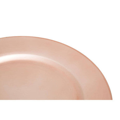 Rose Gold Finish Charger Plate | Dia