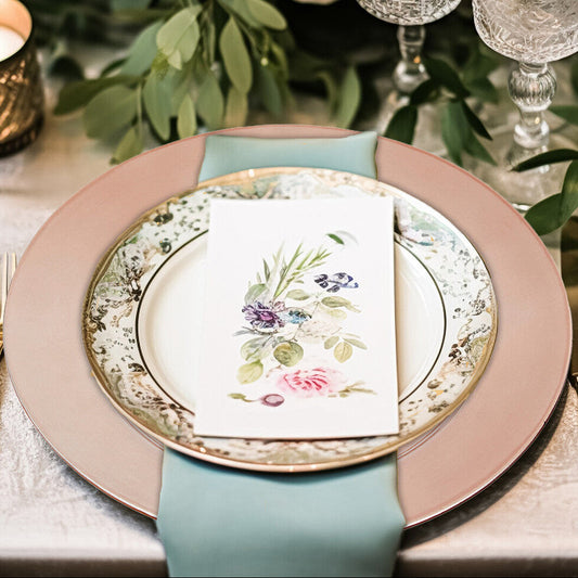 Rose Gold Finish Charger Plate | Dia