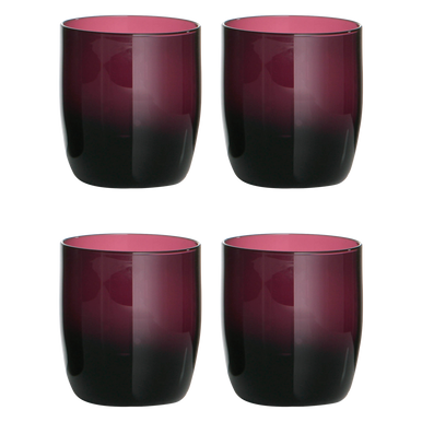 Set of Four Purple Tumblers | Purple Glass