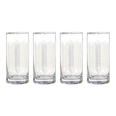 Set of Four Highball Glasses | Jazz
