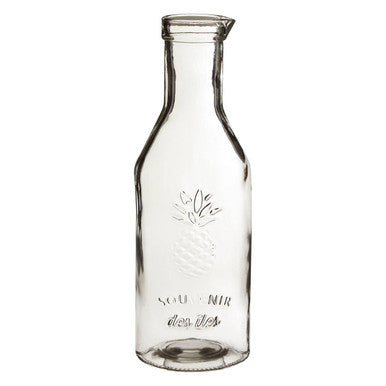 Clear Glass Embossed Pineapple Design 1000Ml Carafe | Dayla