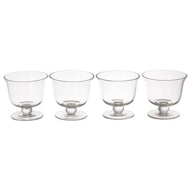 Set of 4 Glass Dessert Bowls | Molly