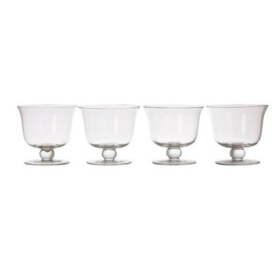 Set of 4 Glass Dessert Bowls | Molly