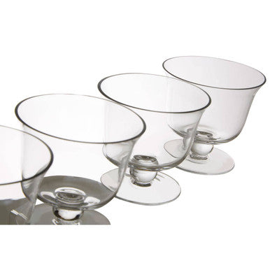 Set of 4 Glass Dessert Bowls | Molly