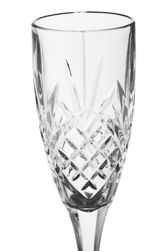 Set Of 4 Crystal  Champagne Glasses | Beaufort