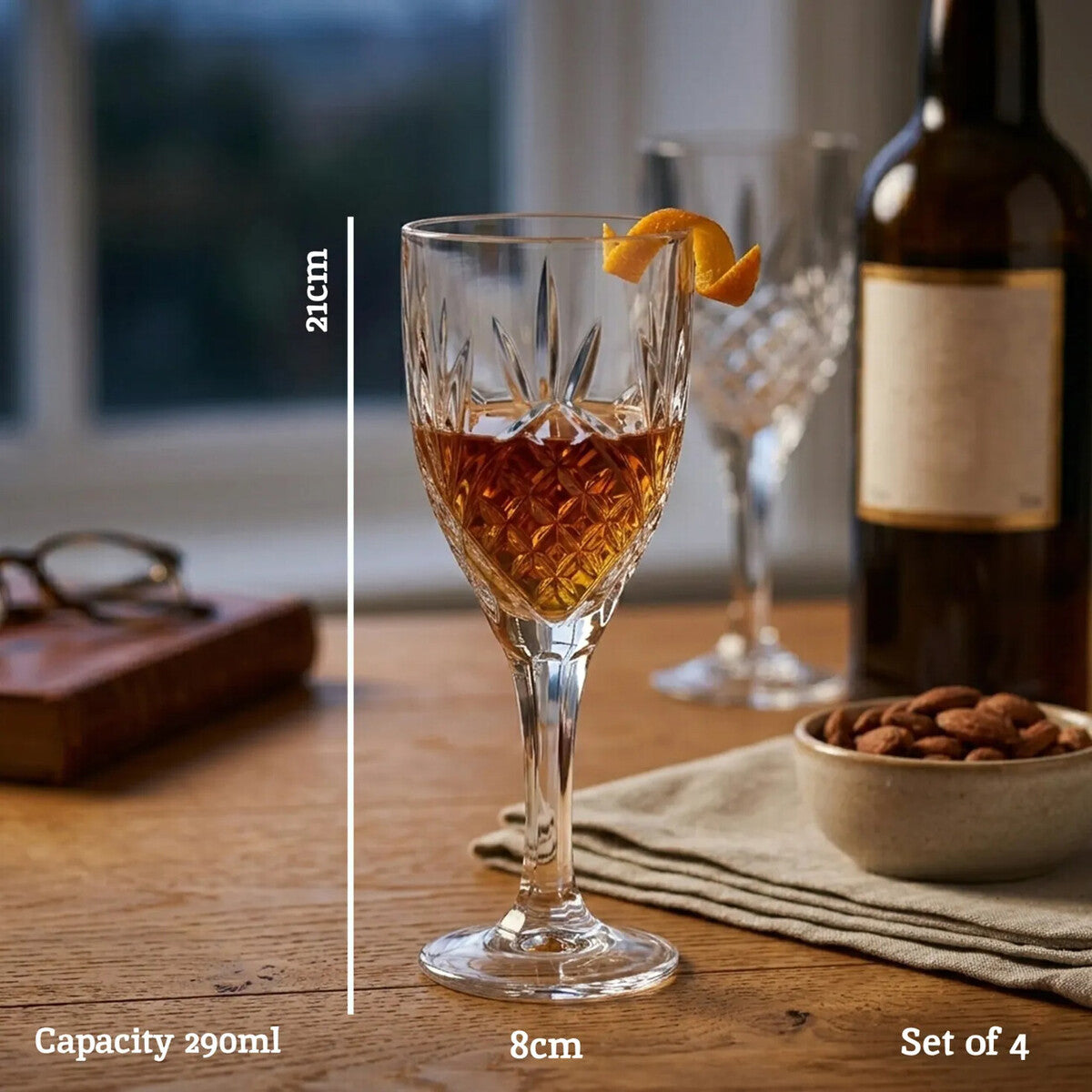 Crystal Wine Glasses Set of Four | Beaufort