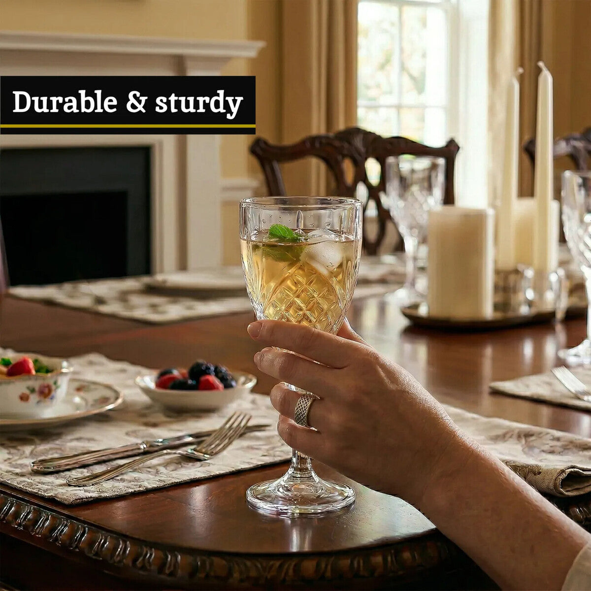 Crystal Wine Glasses Set of Four | Beaufort