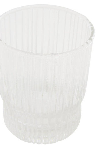 Ribbed Glass and Jug Three Piece Set | Juno