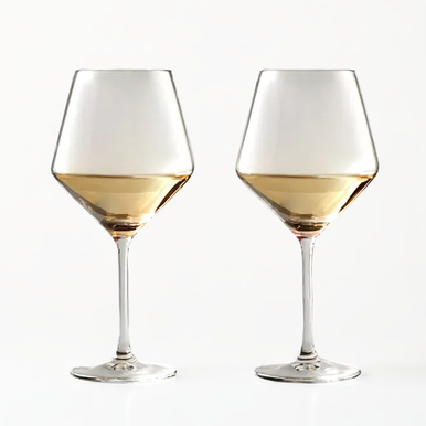 Ada Set of 2 Burgundy Crystal Glasses 680ml