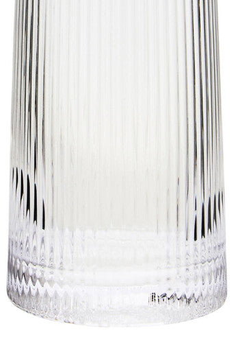 Set of Four Ribbed Clear Hi Ball Glasses MOB | Eldon