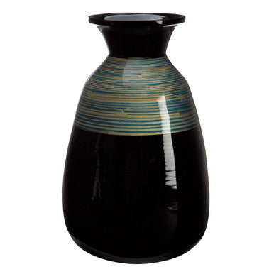 Bamboo Complements Black and Natural Vase | Bret