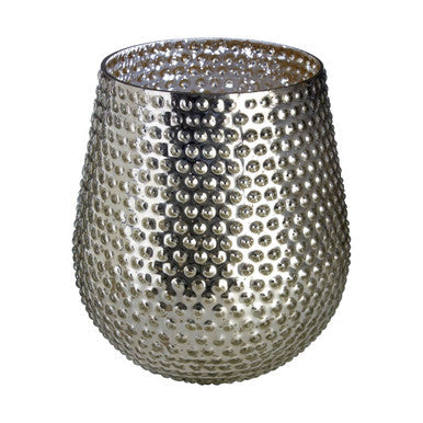Silver Large Glass Candle Holder | Complements